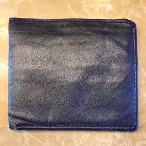 Black Money & Card Holder Genuine Leather Accessory